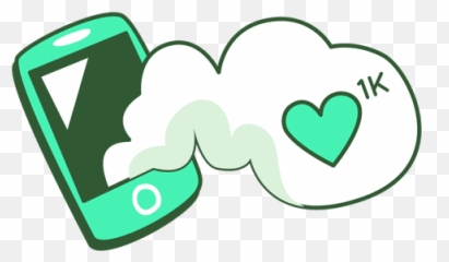 Cellphone 1k Post Likes - Transparent PNG u0026 SVG vector file Clip Art