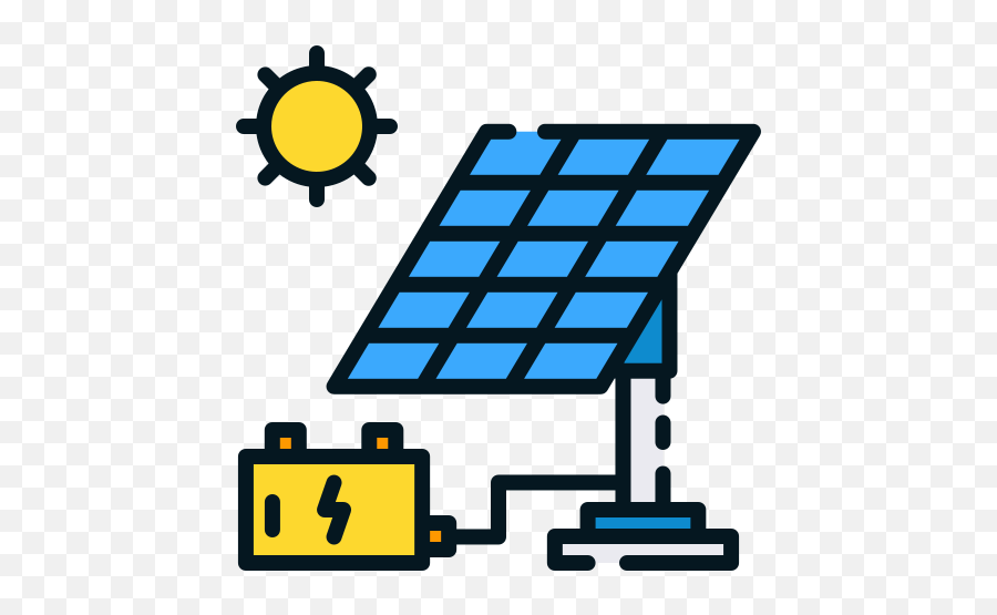 Download Solar Energy Icon Good Ware Lineal Color Style - Solar Cell Icon Png,Renewable Energy Icon