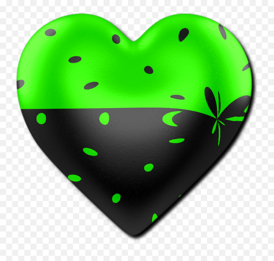 Monica Michielin Alphabets Green And Black Polka Dots - Girly Png,Green Love Icon