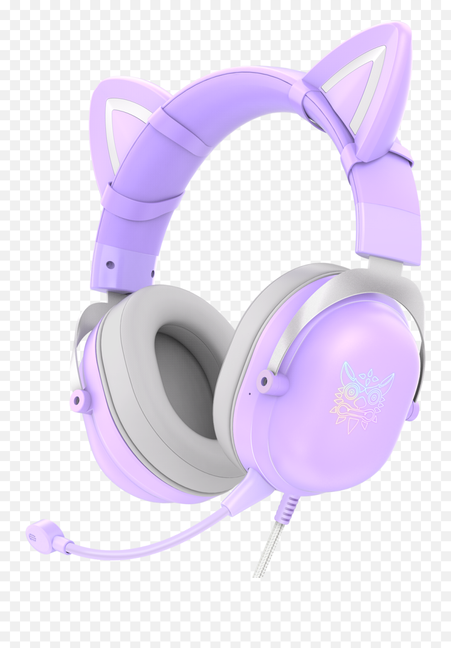 Onikuma X11 Cat Ears Gaming Headset Wired Over Ear - Onikuma X11 Purple Png,Microphone Icon Android