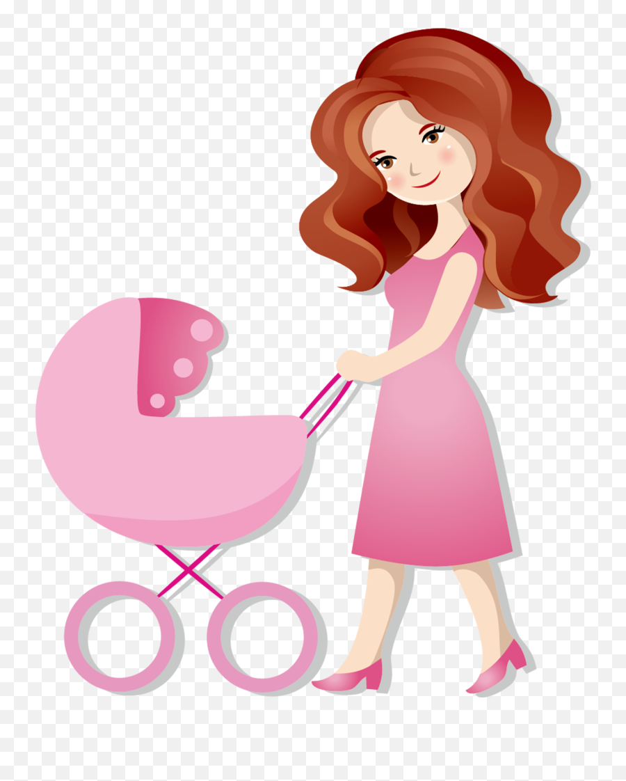 Mama Baby Shower Png - Mother Cartoon,Baby Shower Png