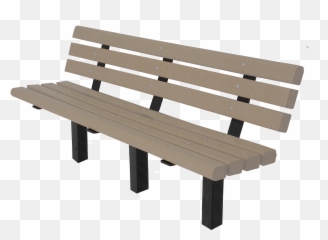 Download Hd Trail Bench With Back In Park - Trail Benches Bench Png,Bench Png