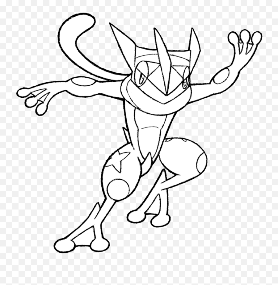 COMO DIBUJAR A GRENINJA - POKEMON / how to draw greninja - pokemon 