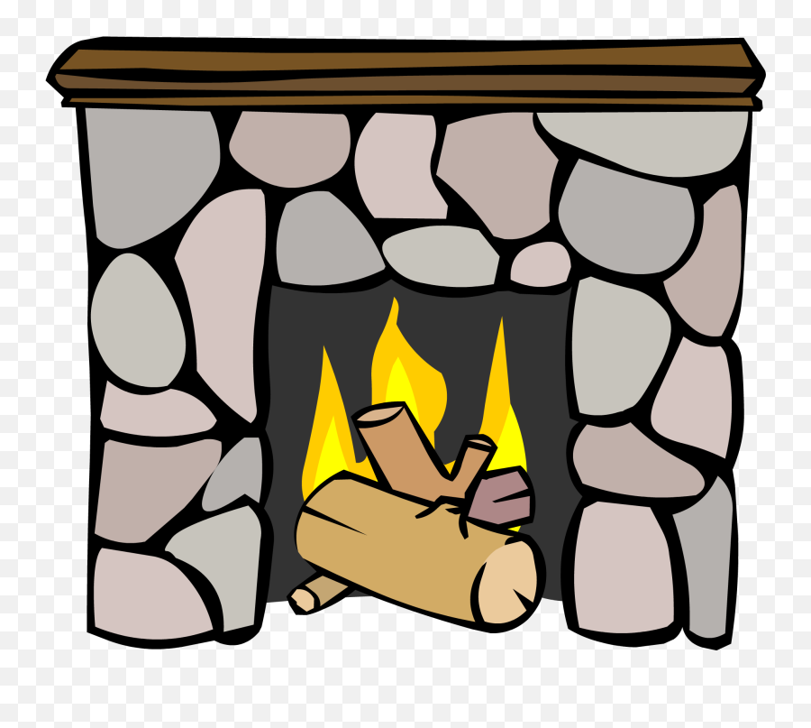 Fireplace Club Penguin Rewritten Wiki Fandom - Fireplace Clipart Png,Chimney Png