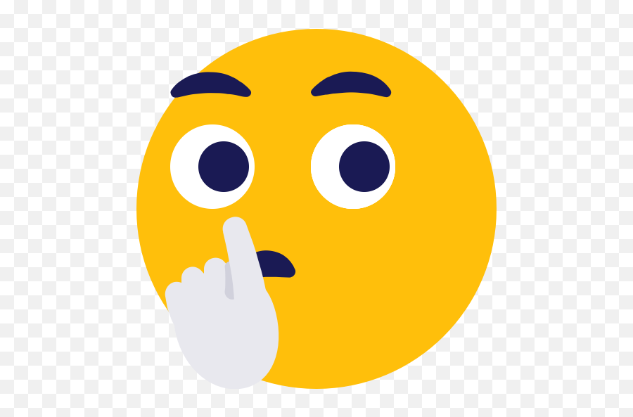 Emoji Quiet Shh Silence Icon - Quiet Png,Silence Png.