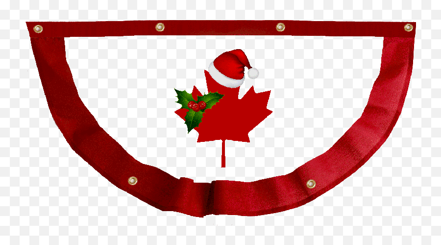 Christmas In Canada Bunting 2s - Canada Flag Png,Canada Flag Transparent