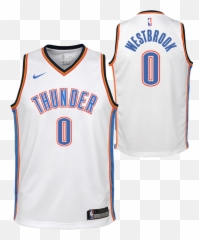 Nike Maillot Nba Enfant Westbrook Thunder Swingman Association - Oklahoma City Thunder Jersey Png,Westbrook Png