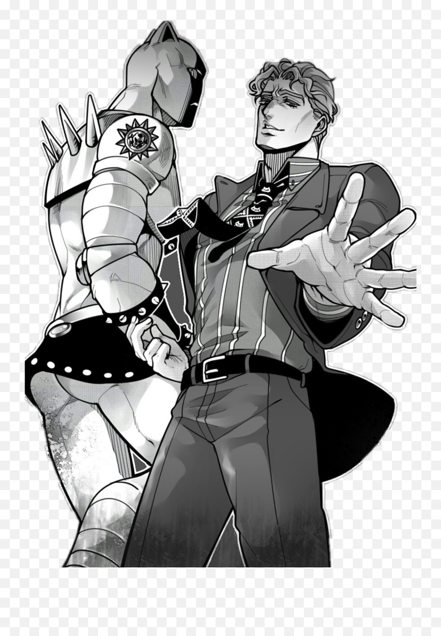 Kira Kirayoshikage Yoshikagekira Jojo Jjba Black And - Kira Black And White Jojo Png,Yoshikage Kira Png