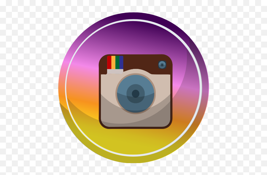 Instagram Round Icon Png 351650 - Free Icons Library Portable Network Graphics,Circle Design Png