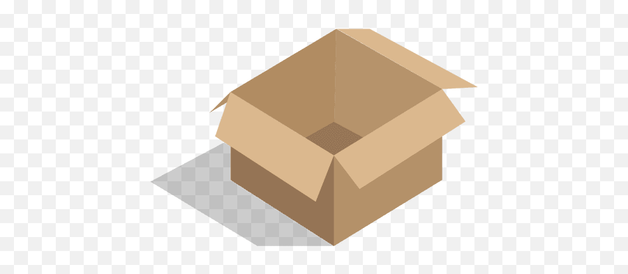 Open Square Cardboard Box - Transparent Png U0026 Svg Vector File Animada Caja De Carton Png,Square Box Png