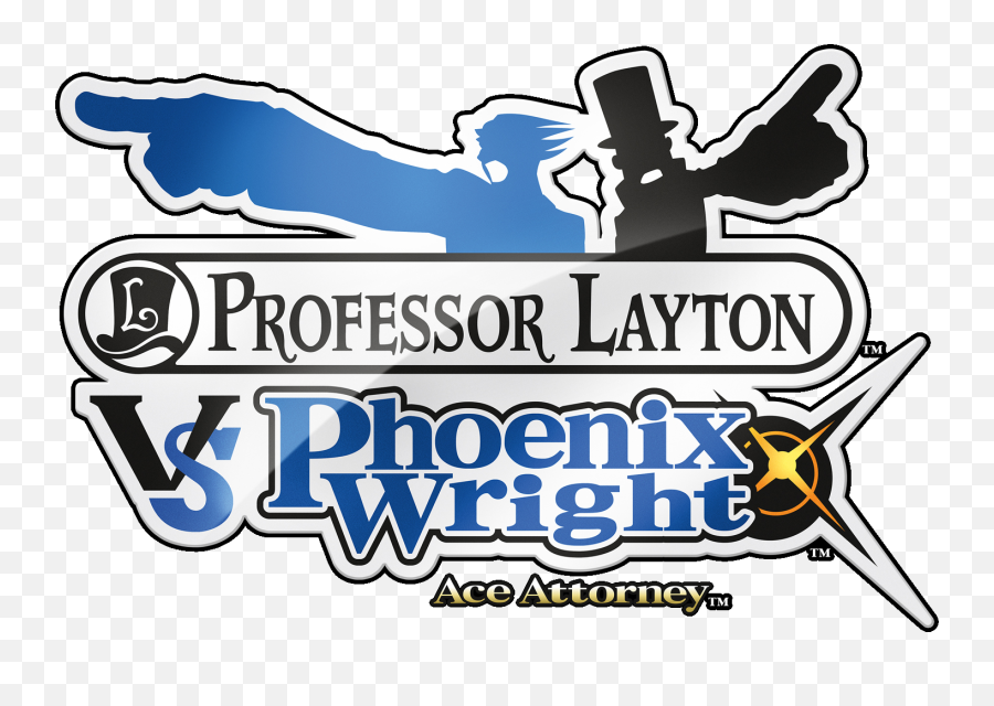 Professor Layton Vs Phoenix Wright Ace - Professor Layton Vs Phoenix Wright Logo Png,Ace Attorney Logo