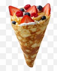 Crepe Png - Crepe Ice Cream Cone,Crepes Png