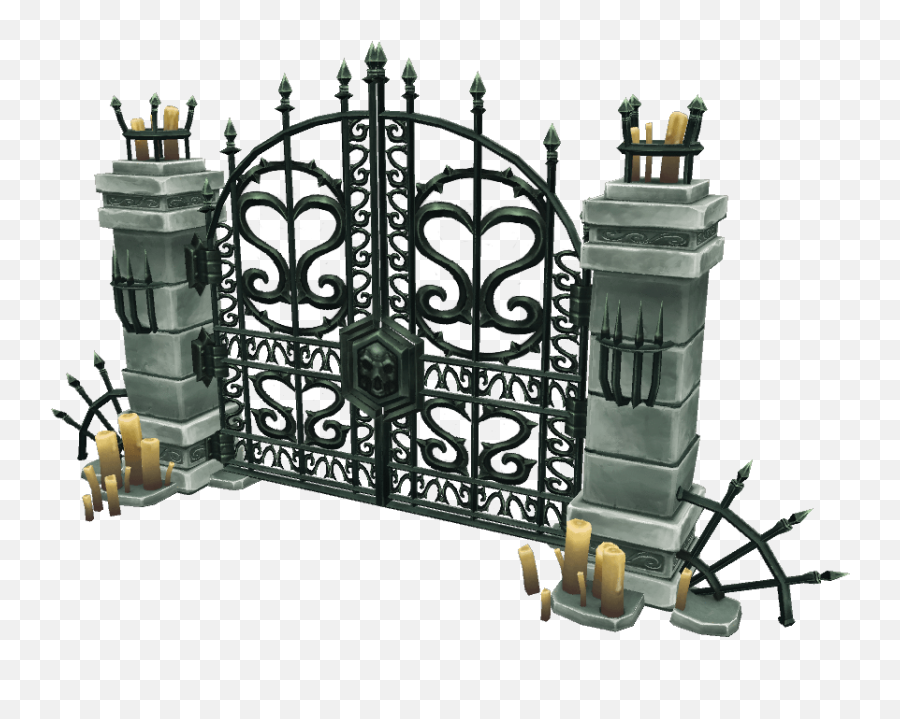 Download Hd Cemetery Starter Set - Transparent Cemetery Gate Png,Tomb Png