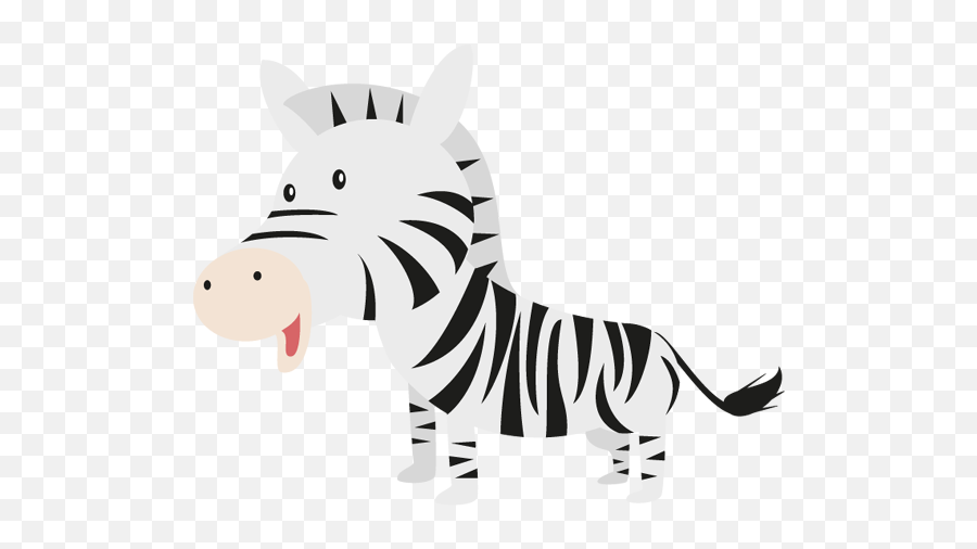 Download Hd A Happy Zebra Cartoon - Happy Zebra Cartoon Png,Zebra Transparent Background