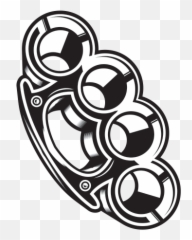 Brass Knuckles Metal Punch Weapon - Brass Knuckle Art Png,Brass Knuckles Png