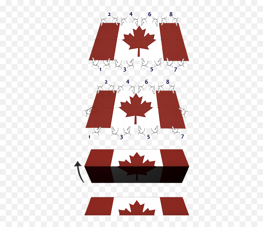 Folding Of The National Flag Canada - Canada Flag Png,Canadian Flag Png
