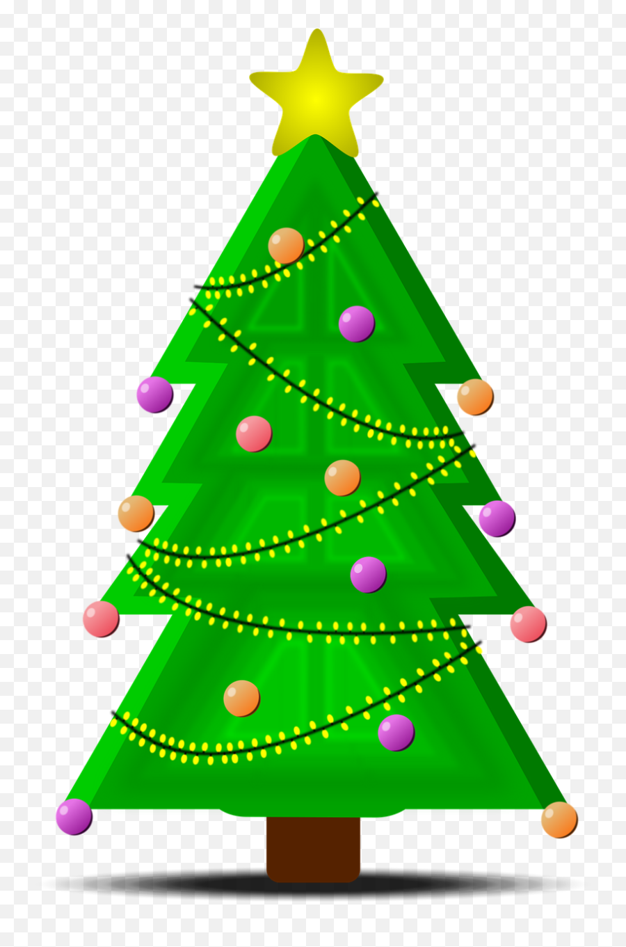 Christmas Tree Rigid - Free Vector Graphic On Pixabay Png,Christmas Tree Star Png