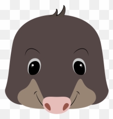 Mole Face Clipart Free Download Transparent Png Creazilla - Cartoon,Mole Png