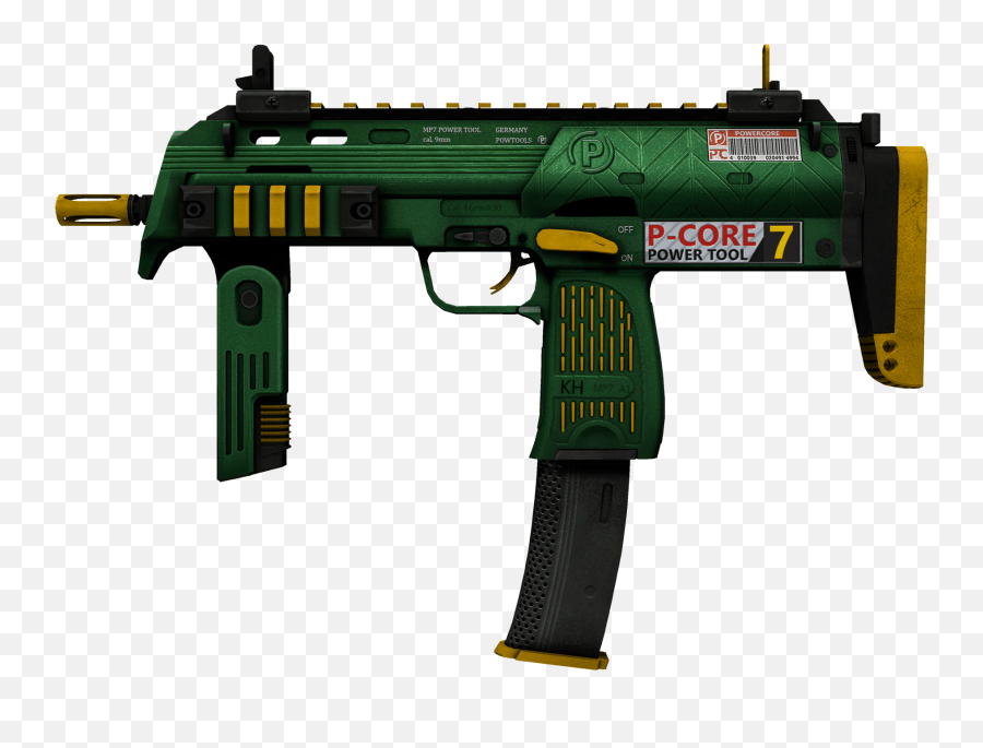 Download Mp7 Cs Go Hd Png - Uokplrs Airsoft Gas Blowback Rifle,Ak47 Png