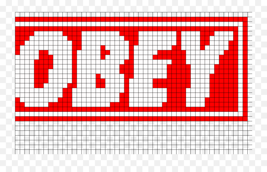 Download Hd Obey Perler Bead Pattern Sprite - Number Number Png,Obey Png