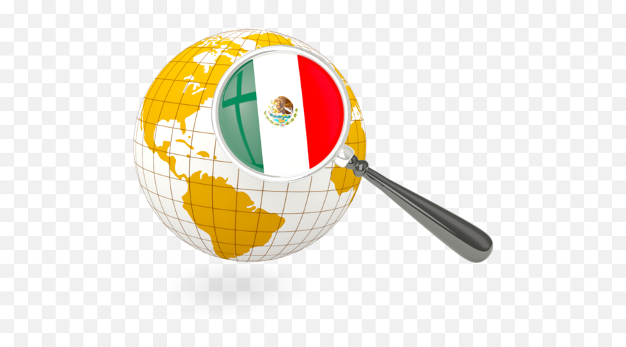 Download Magnified Flag With Globe - Flag Of Mexico Hd Png Pakistan Flag On Globe,Mexico Flag Transparent