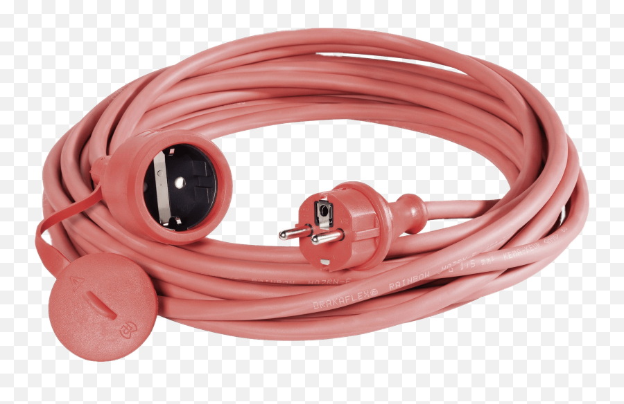 Pink Eu Extension Cord Transparent Png - Extension Cord Png,Cord Png