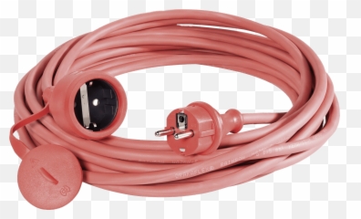 Pink Eu Extension Cord Transparent Png - Extension Cord Png,Cord Png