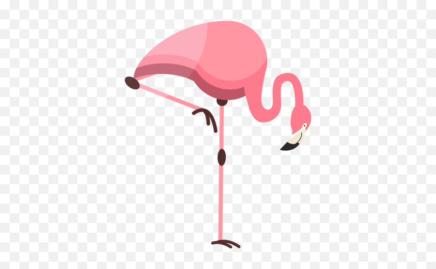 Flamingo Beak Pink Leg Flat - Transparent Png U0026 Svg Vector File Flat Png Pink,Flamingo Clipart Png