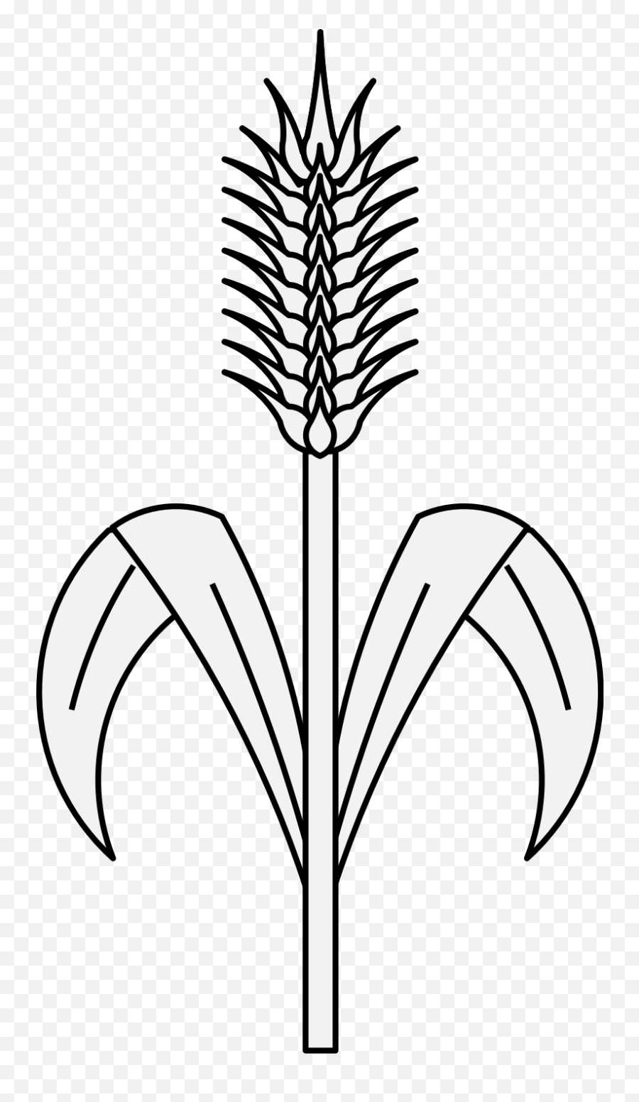 Wheat - Traceable Heraldic Art Drawing Of Wheat Tree Png,Wheat Png