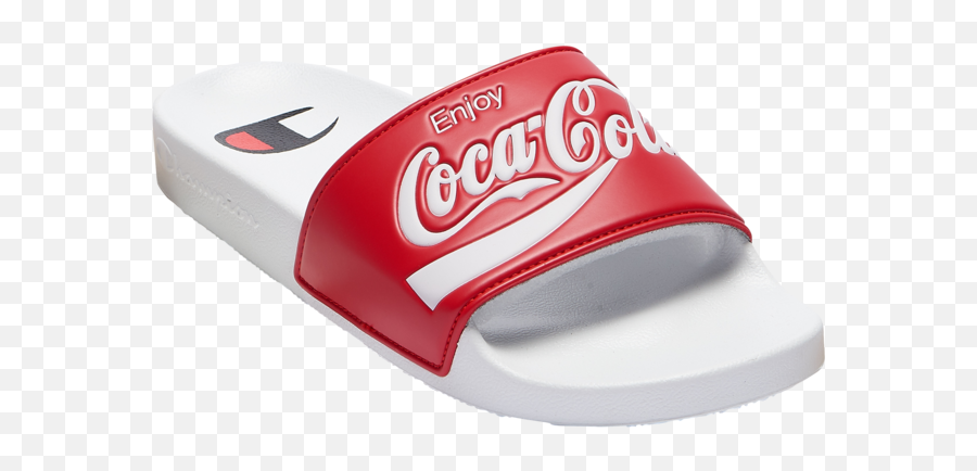 Champion Athleticwear Releases A Limited - Edition Collab With Champion Coca Cola Collab Slides Png,Coke Logo