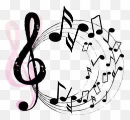 12 Drawn Music Notes Transparent Background Free Clip Art - Musical On Transparent Background png