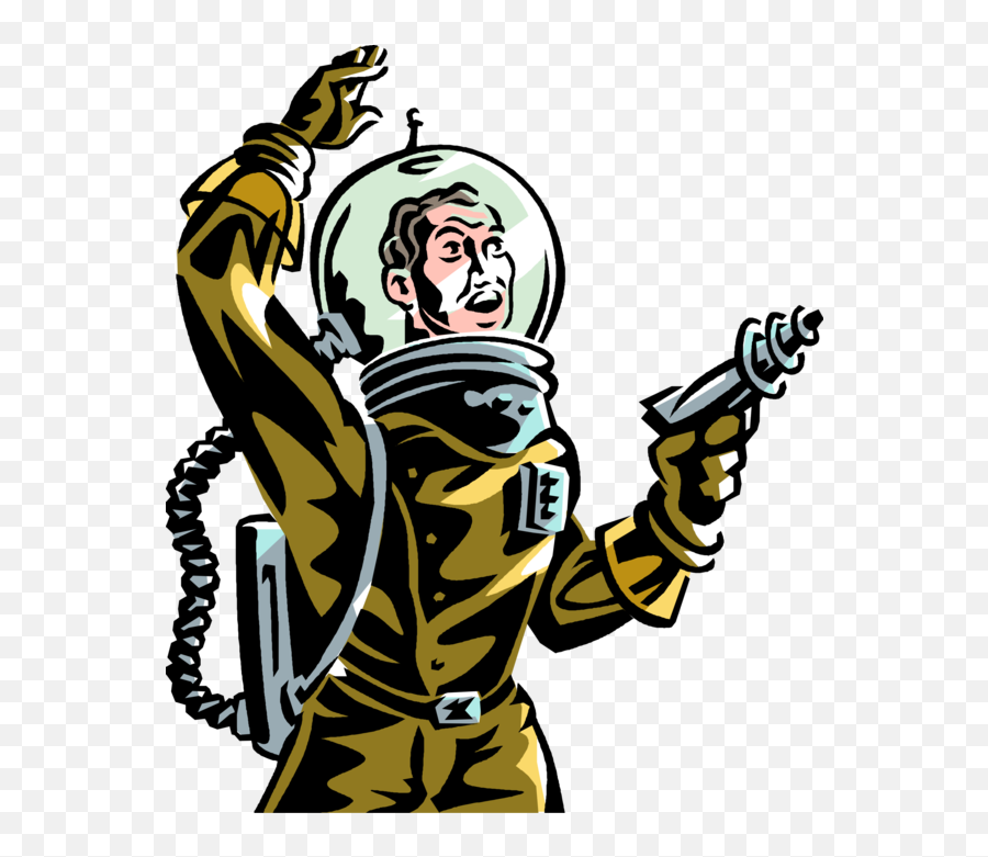 Ray Gun Png - Astronaut With Ray Gun,Spaceman Png
