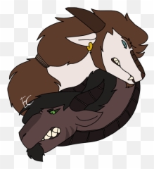 Download Hd Fire And Ice - Cartoon Transparent PNG Image Mythical Creature