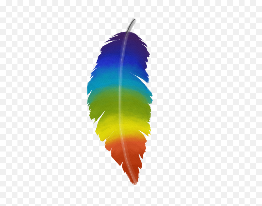 Rainbow Feather 10 Carry - All Pouch Transparent Rainbow Feather Png,Rainbow Transparent Png