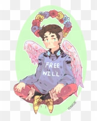 Download I Hadnu0027t Drawn My Pastel Prince Castiel In A While - X Gabriel Supernatural Fan Art png