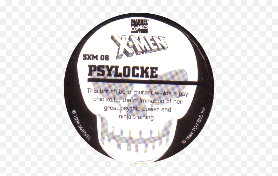 Marvel Comics - Toybiz U003e Xmen Skull Back X Men Png,Psylocke Png
