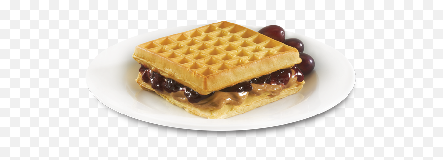 Peanut Butter And Jelly Waffles - Belgian Waffle Png,Waffles Png