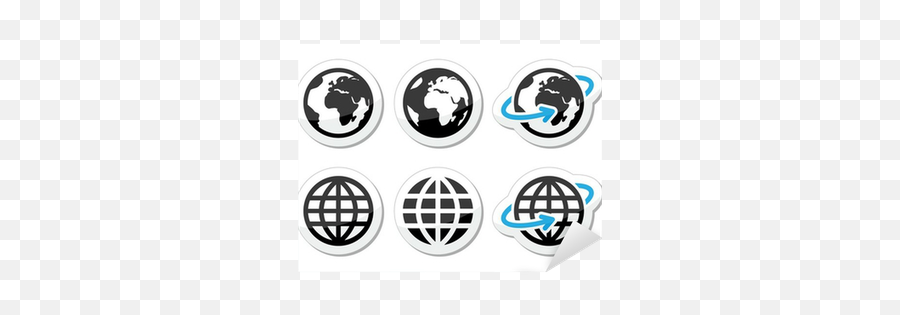 Globe Earth Vector Icons Set With - Flamingo Park Pool Png,Vector Globe Icon Set