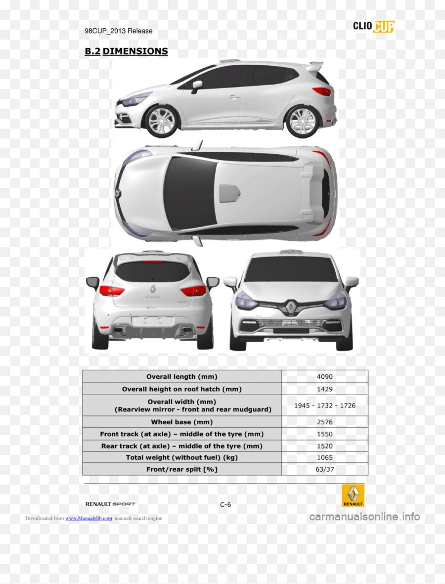Renault Clio Cup 2013 X85 3 - Hot Hatch Png,Renault Clio 1.2 Icon