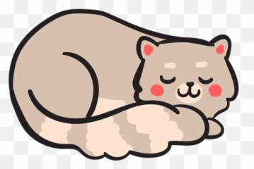 Transparent Png Svg Vector File - Gato Durmiendo Dibujo Facil