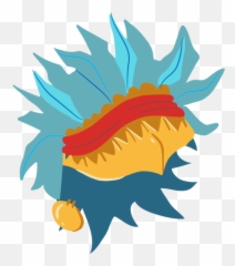 Aztec War Helmet Small Isometric - Illustration png
