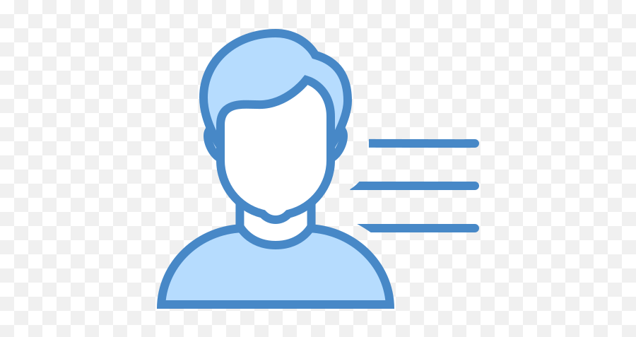 User Menu Male Icon In Blue Ui Style - Change User Icon Png,Male Profile Icon