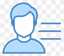 User Menu Male Icon In Blue Ui Style - Change Icon png