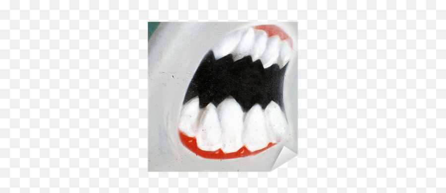 Sticker Shark Teeth - Pixersus Dentures Png,Shark Tooth Icon