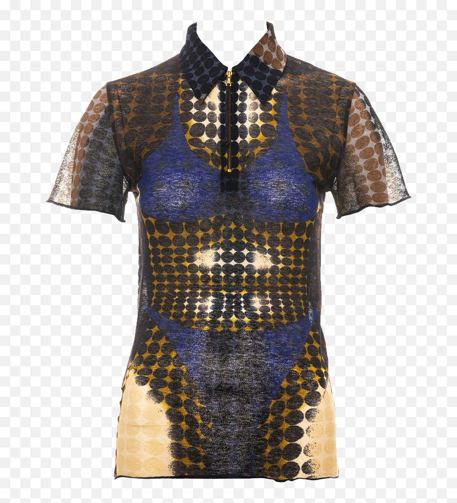 How To Shop Online Vintage Like A Vogue Editor British - Jean Paul Gaultier Cyber Dots Png,90 Year Old Fashion Icon