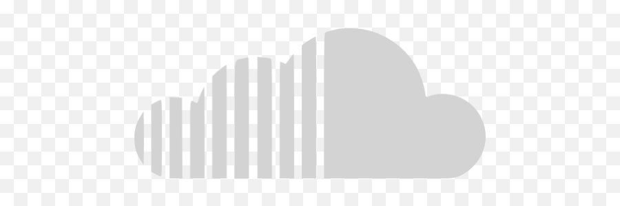Light Gray Soundcloud Icon - Soundcloud Icon White Png,Soundcloud Icon Transparent