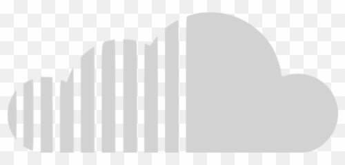 Light Gray Soundcloud Icon - White Png