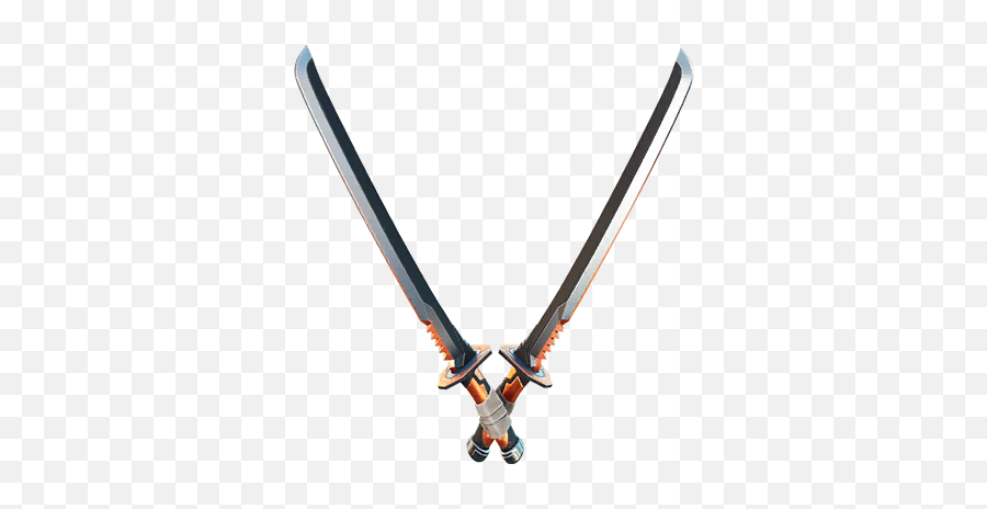 Deathstrokeu0027s Katanas U2013 Fortnite Pickaxe Skin - Tracker Katanas De Deathstroke Fortnite Png,Fate Stay Night Icon