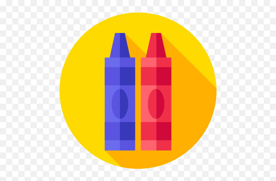 Crayons - Free Education Icons Vertical Png,Crayon Icon