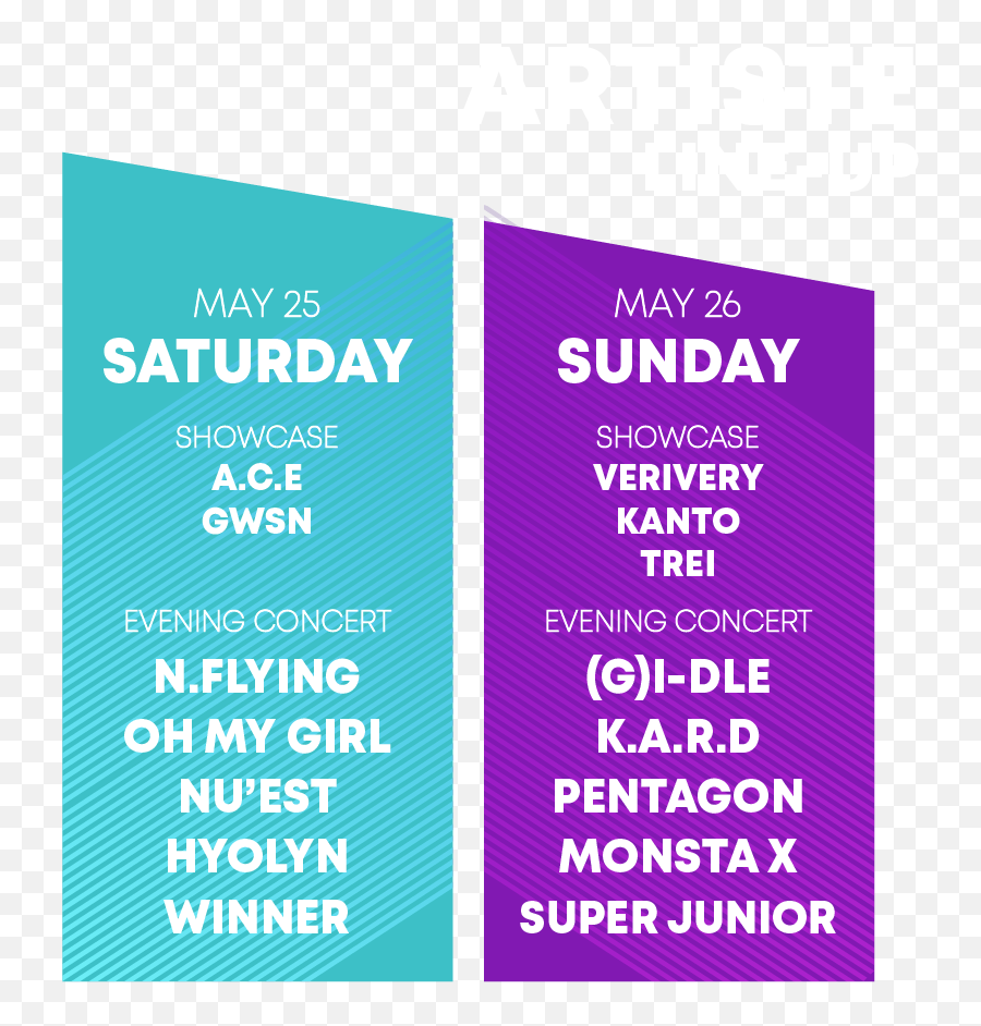 Line Up - Hallyupopfest 2019 Hallyupopfest 2019 Lineup Png,Oh My Girl Logo